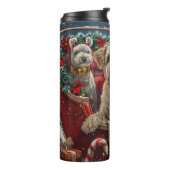 ウィートテリアードッグクリスマスフェスティバル タンブラー (回転左)