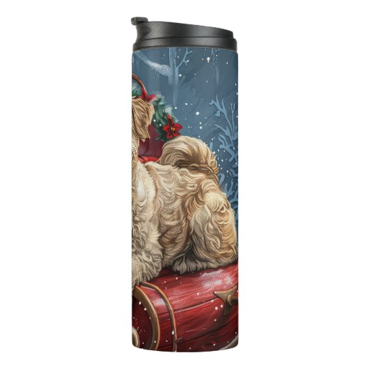ウィートテリアードッグクリスマスフェスティバル タンブラー (回転右)