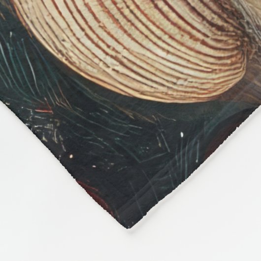 ウィートテリアードッグクリスマスヴィンテージビーチ フリースブランケット (角)