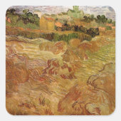 ウィートフィールドとオーバーズby Vincent vanゴッホ スクエアシール (正面)