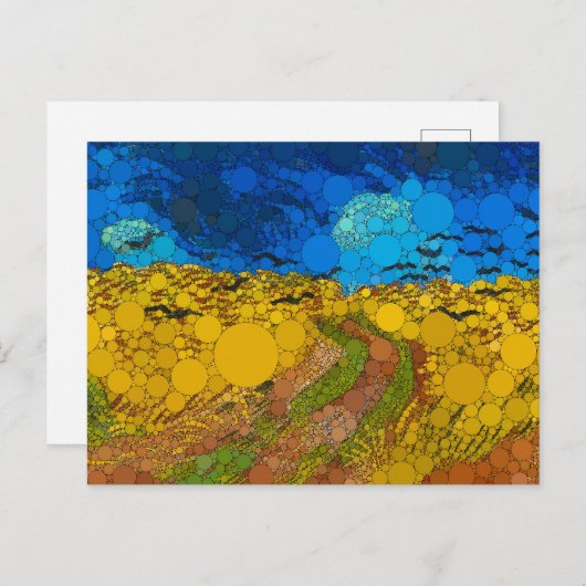 ウィートフィールドとクロースby After Vincent vanゴッホ シーズンポストカード (正面/裏面)