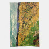 ウィートフィールドとコーンフラワーby Vincent vanゴッホ キッチンタオル (縦)