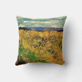 ウィートフィールドとコーンフラワーby Vincent vanゴッホ クッション (裏面)