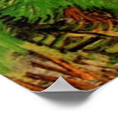 ウィートフィールドとコーンフラワーby Vincent vanゴッホ ポスター (角)