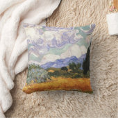 ウィートフィールドとヒノキby Vanゴッホ。 クッション (ブランケット)