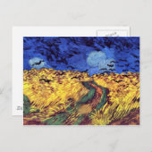 ウィートフィールドの上のカラスbyビンセント・ヴァン・ゴッホ ポストカード (正面/裏面)