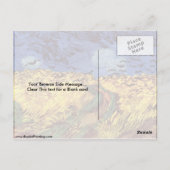 ウィートフィールドの上のカラスbyビンセント・ヴァン・ゴッホ ポストカード (裏面)