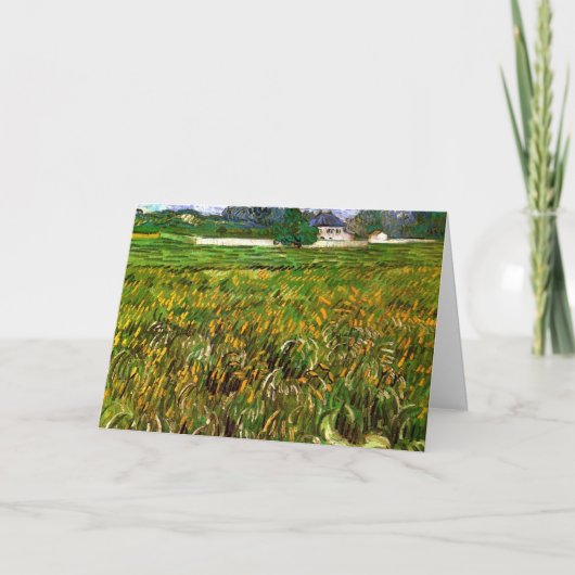 ウィートフィールドアットオーバーズバイビンセント・ヴァン・ゴッホ カード (正面)