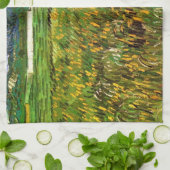 ウィートフィールドアットオーバーズバイビンセント・ヴァン・ゴッホ キッチンタオル (折り畳み)