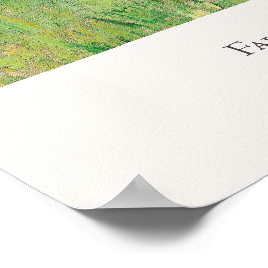 ウィートフィールドアートのヴィンセントゴッホファームハウス ポスター (角)