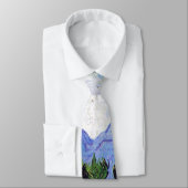 ウィートフィールドウィズサイプレスバンゴッホファインアート ネクタイ (タイ)