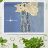 ウィートブラックスコットランドのクリスマス キッチンタオル (折り畳み)