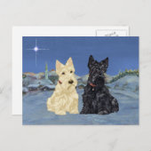 ウィートブラックスコットランドのクリスマス シーズンポストカード (正面/裏面)