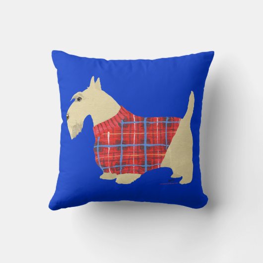 ウィートンスコットランドテリアセーター枕 クッション (裏面)