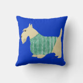 ウィートンスコットランドテリアセーター枕 クッション (裏面)