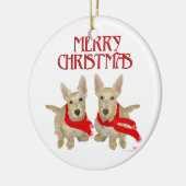 ウィートンスコティッシュテリアチャーストマ セラミックオーナメント (左)