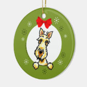 ウィートンティッシュテリアクリスマスクラシック セラミックオーナメント (左)