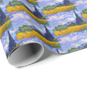 ウィート・フィールドとサイプレス・ビンセント・ヴァン・ゴッホ1889 ラッピングペーパー (ロールコーナー)