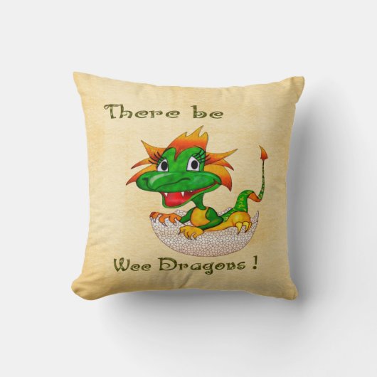 ウィードラゴンズ子供部屋子供DECOR クッション (正面)