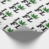 ウィードリーフクリスマスフロリダクリスマスハヌカーパーティー ラッピングペーパー (角)