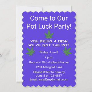 ウィードリーフポットラックパーティー 招待状