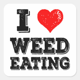 ウィード食べ物のおもしろい集材所 スクエアシール