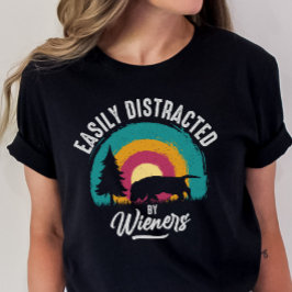 ウィーナーおもしろいドッグTシャツ、ドキシーママ Tシャツ