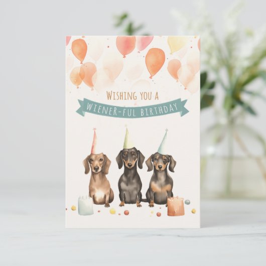 ウィーナーの誕生日を祈る – Dachshund Bday (スタンド正面)