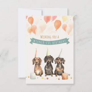 ウィーナーの誕生日を祈る – Dachshund Bday