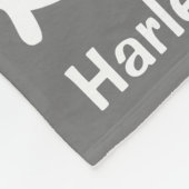 ウィーナーカスタムドッグ用ダシュントグレーブランケット フリースブランケット (角)