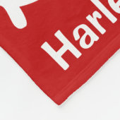 ウィーナーカスタムドッグ用ダシュント赤ブランケット フリースブランケット (角)