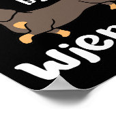 ウィーナーズダシュントおもしろいドッグに気を取られる ポスター (角)