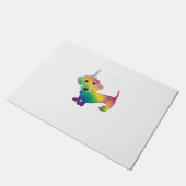 ウィーナードッグウェイナーコーンおもしろい- Dachshund Unicorn T- ドアマット (アングル)