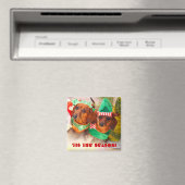 ウィーナードッグクリスマス小妖精や小人 マグネット (インサイチュ (食洗機))