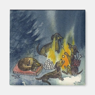 ウィーナードッグズキャンプアウト マグネット