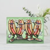 ウィーナーパーティーカード 招待状 (スタンド正面)