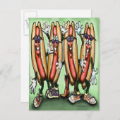 ウィーナーパーティー インビテーションポストカード (正面/裏面)