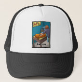 ウィーナーマッサージ赤バックリンクおもしろいギフト&カード キャップ (正面)