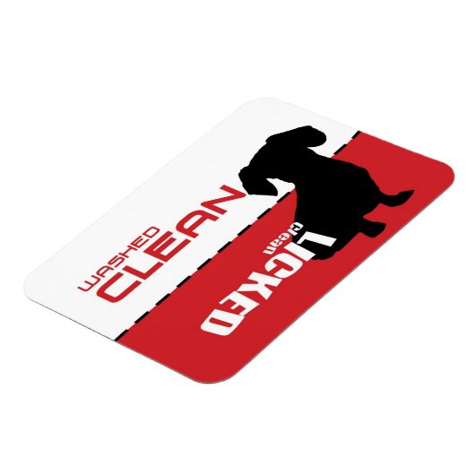 ウィーナー犬、子犬の食洗機マグネット – クリッククリーン マグネット (左側)