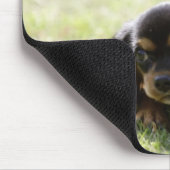 ウィーナー犬（黒） 2 マウスパッド (コーナー)