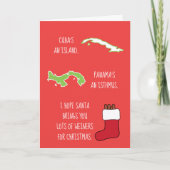 （ウィーナー詩のユーモアあふれるクリスマス） カード (正面)