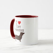 ウィーナー・ダックスフンドが大好き マグカップ (正面左)