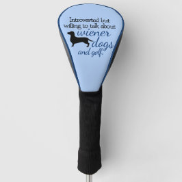 ウィーナー・ドッグについて話し合う意志によって内向的である ゴルフヘッドカバー