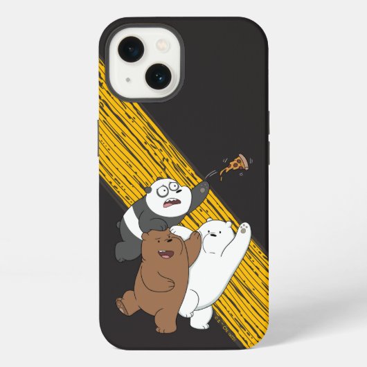 ウィーバリアベアーズ - 最後のピザスライス iPhoneケース (裏面)