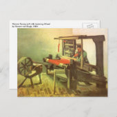 ウィーバーに向離れかって回転ホイールVincent vanゴッホ ポストカード (正面/裏面)