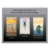 ウィーバーの絶滅危惧野花の日記 カレンダー (カバー)