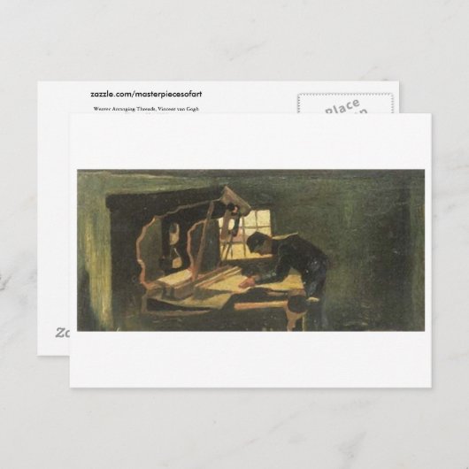 ウィーバーアレンジングスレッド(F32)ファンゴッホファインアート ポストカード (正面/裏面)