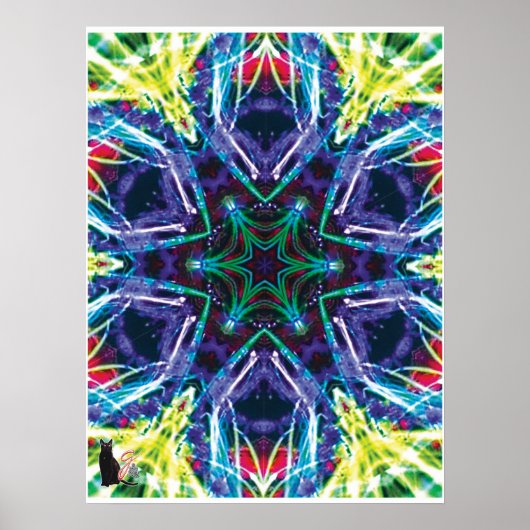 ウィーバー万華鏡のように千変万化するパターン ポスター (正面)