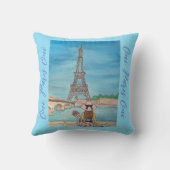 ウィーパリウィーブルー装飾用クッションウィメンズオブトラベル クッション (裏面)