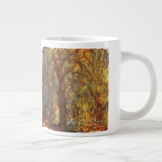 ウィーピングウィローバイクロードモネヴィンテージファインアート ジャンボコーヒーマグカップ (右)